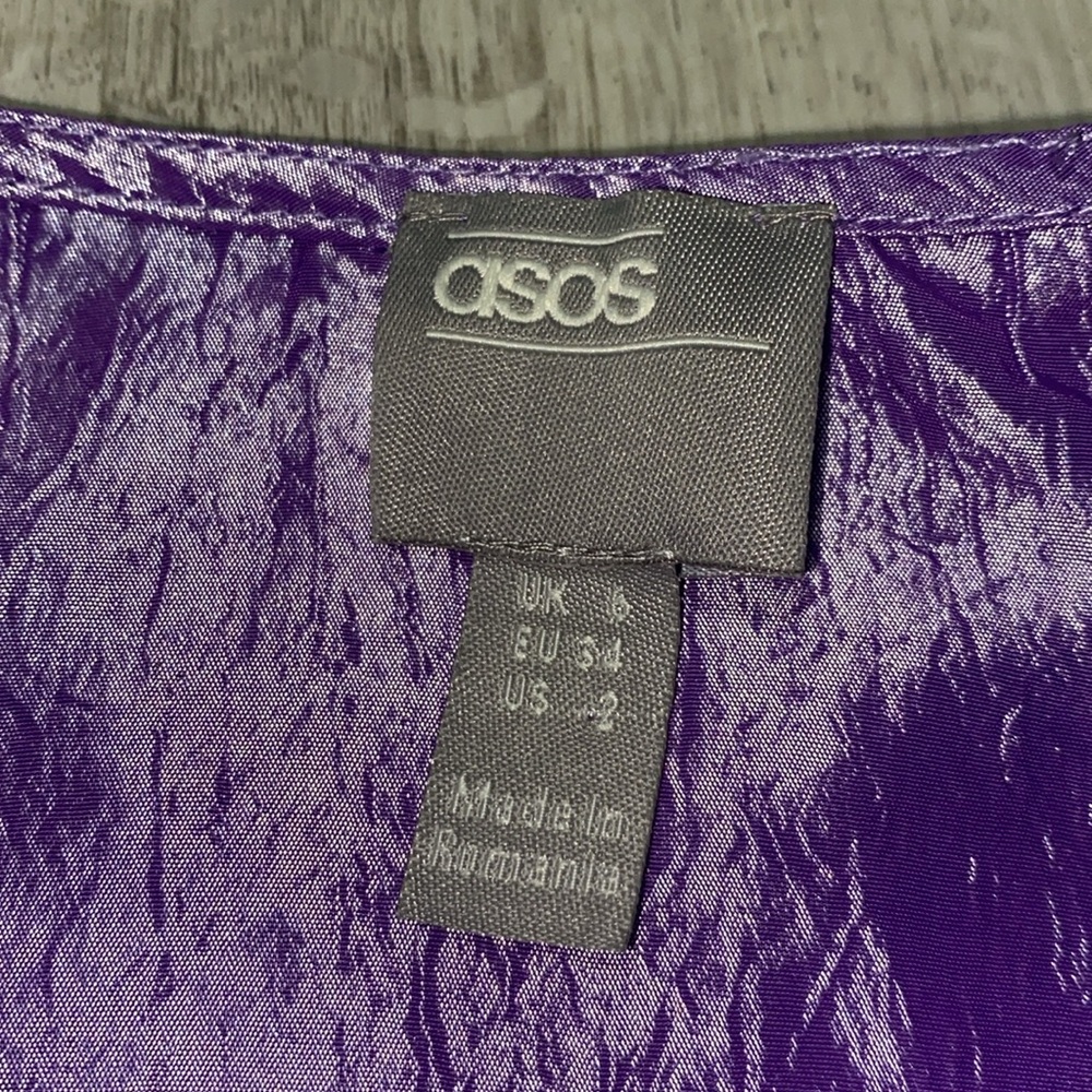 ASOS Taffetta Ruffle Crop Top - Picture 11 of 13